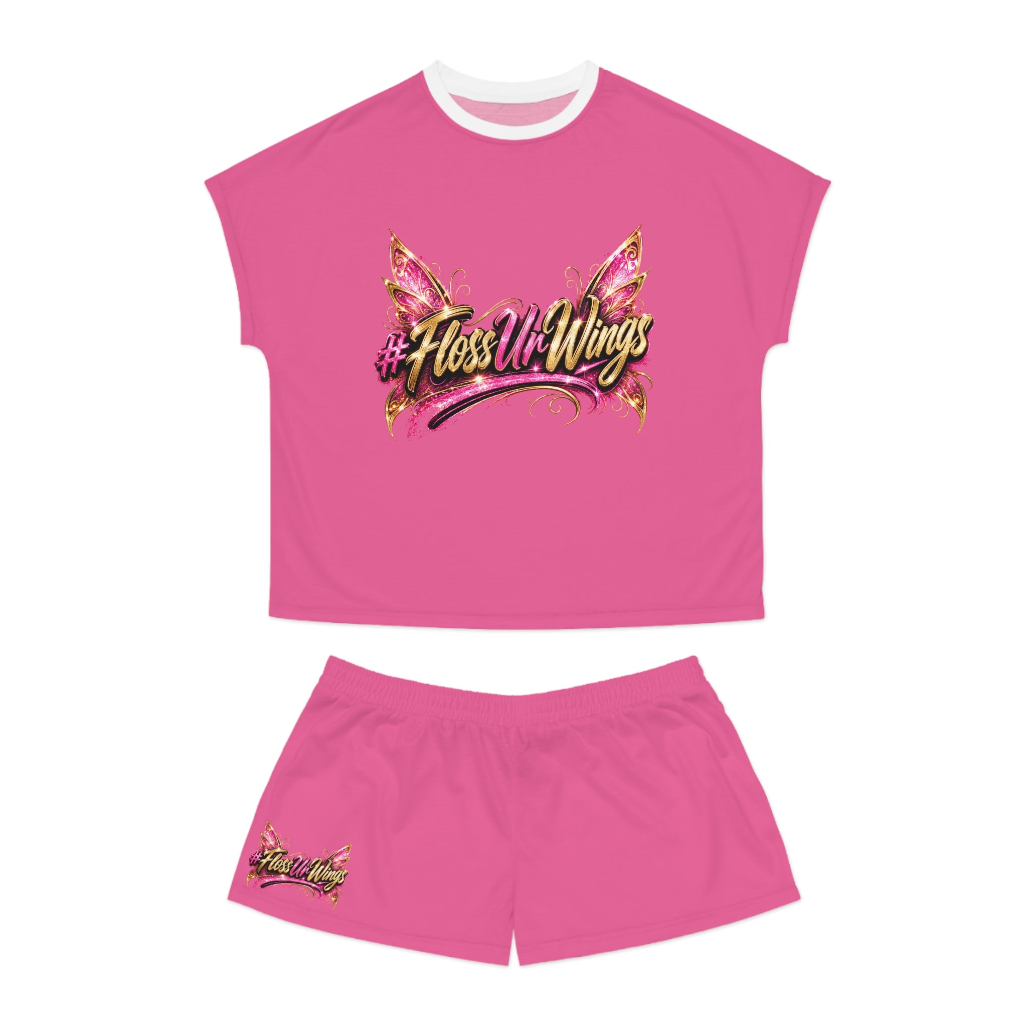#FlossUrWings - Pink Women's Pajama Set