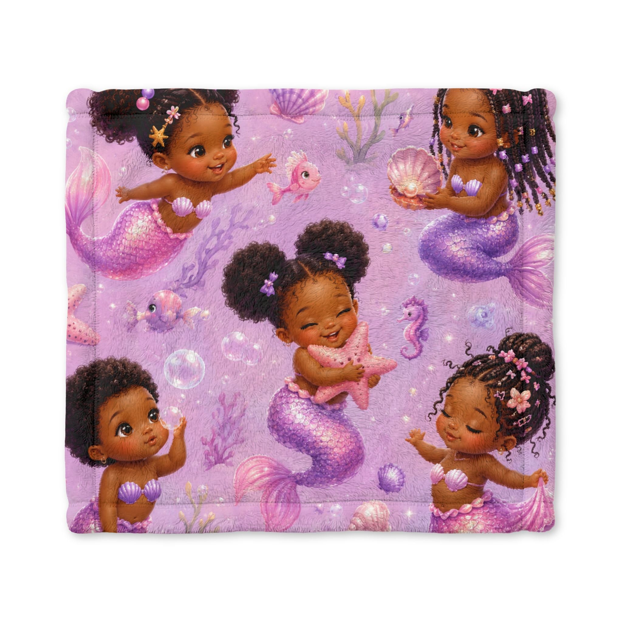 Sweet Lil Mermaid Baby Comforter