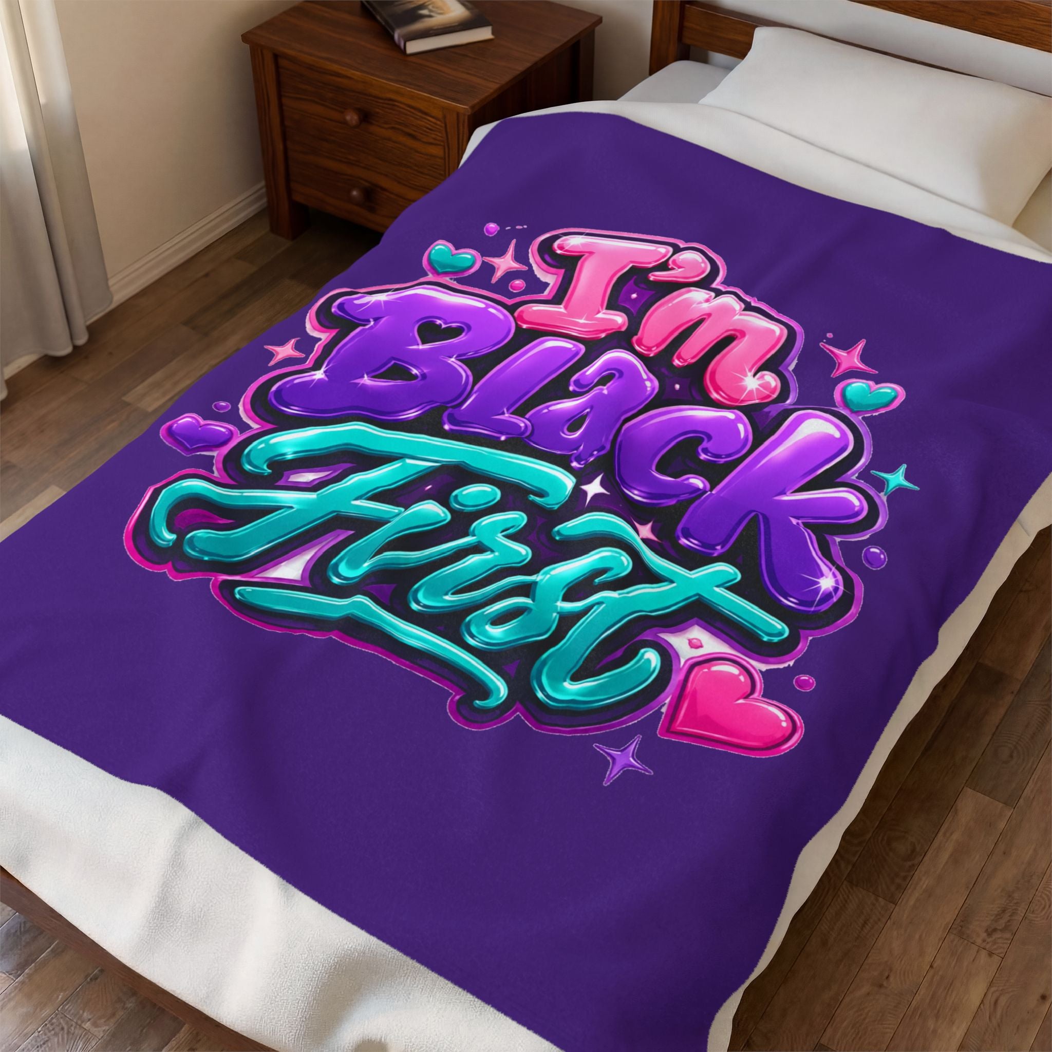 I'm Black First ~ Plush Blanket