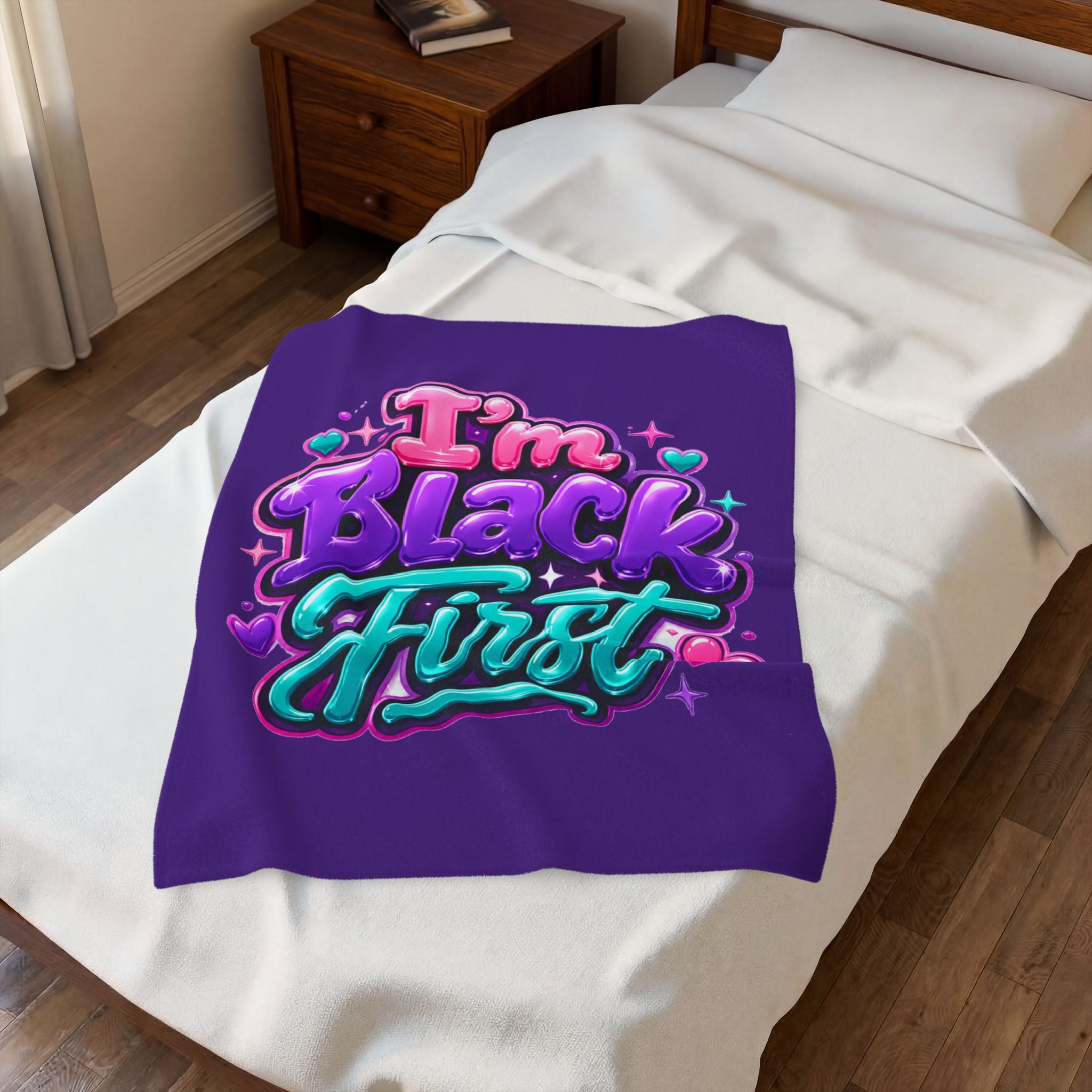 I'm Black First ~ Plush Blanket
