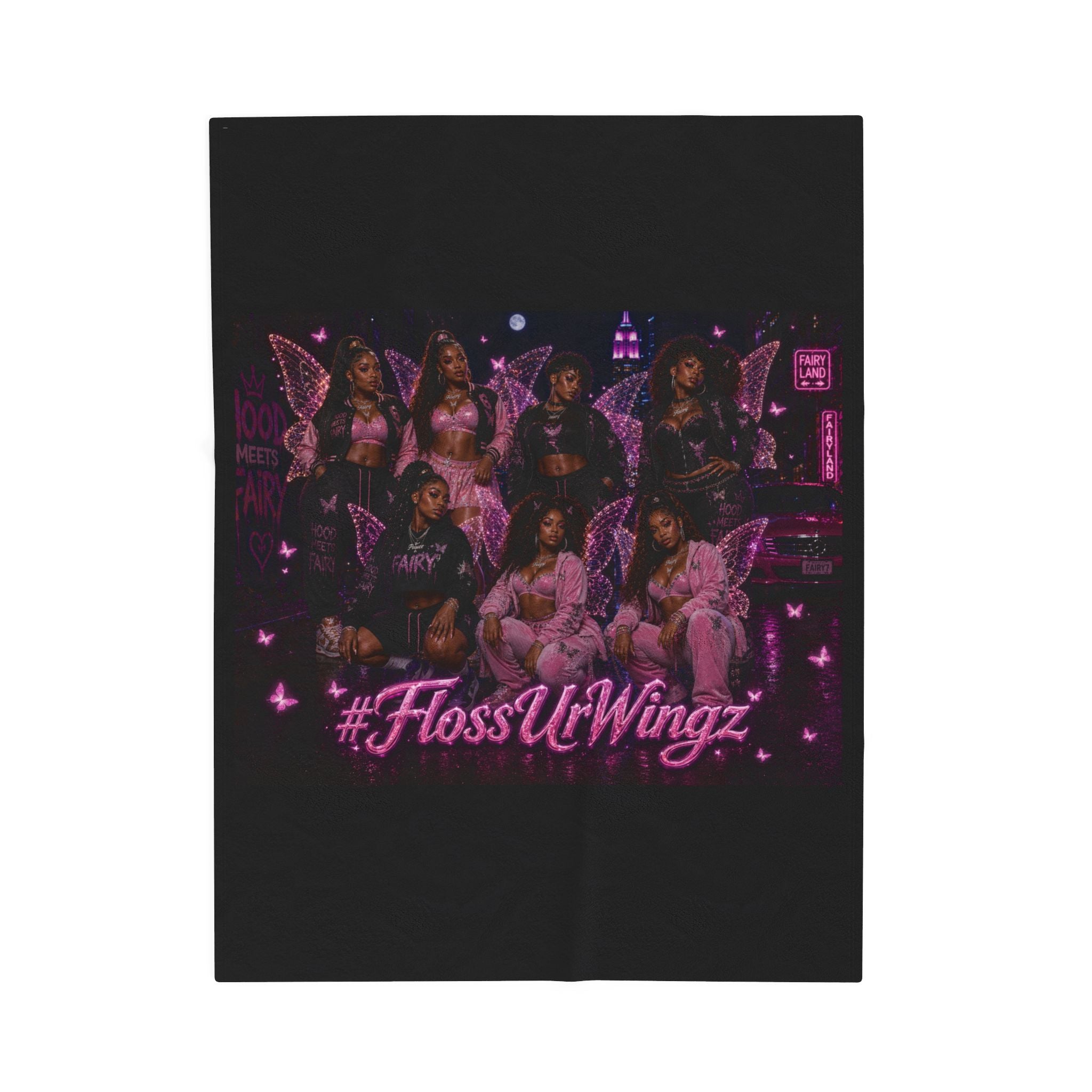 Da Fairy Girlz - Velveteen Plush Blanket
