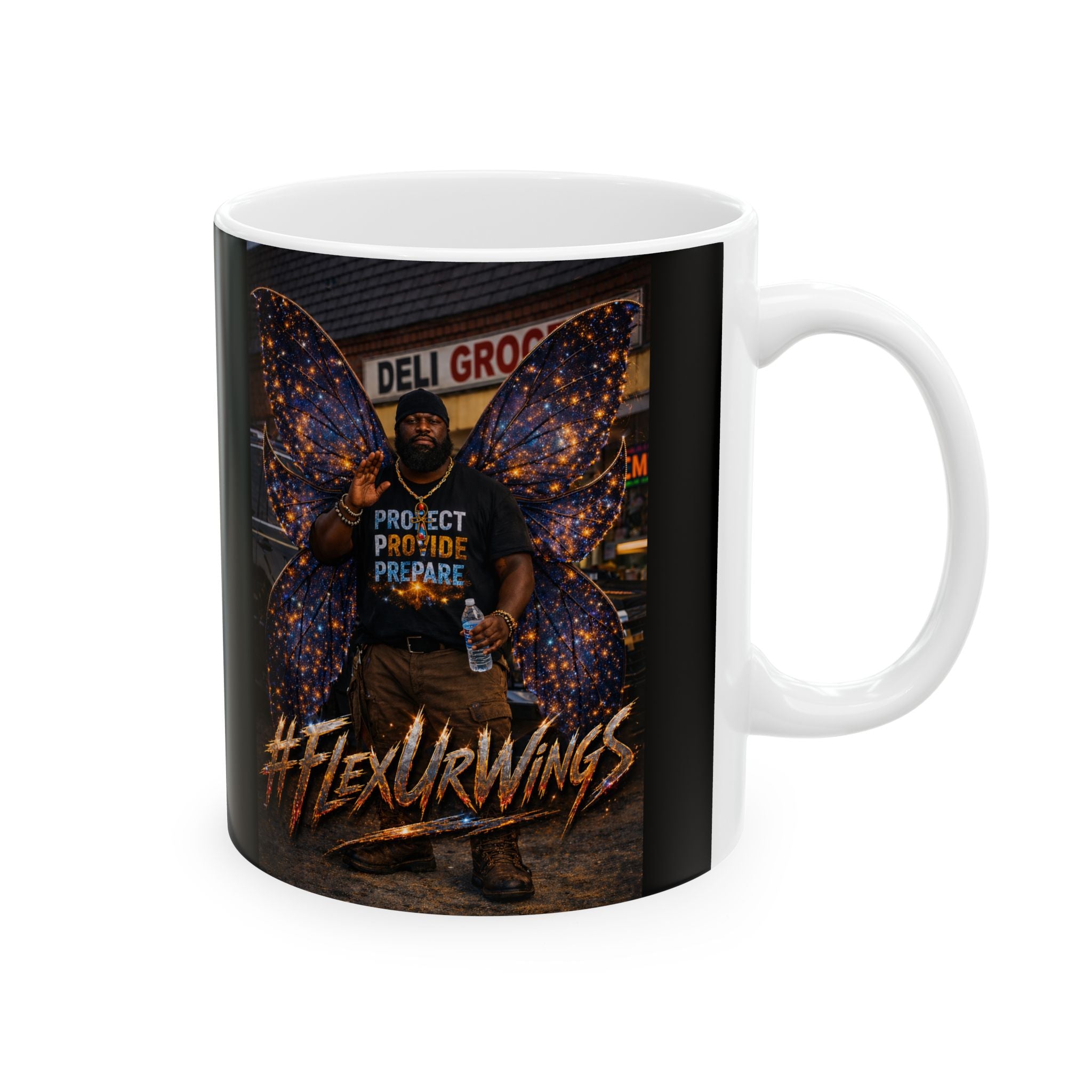 Blaq da Fairy - Ceramic Mug, (11oz, 15oz)