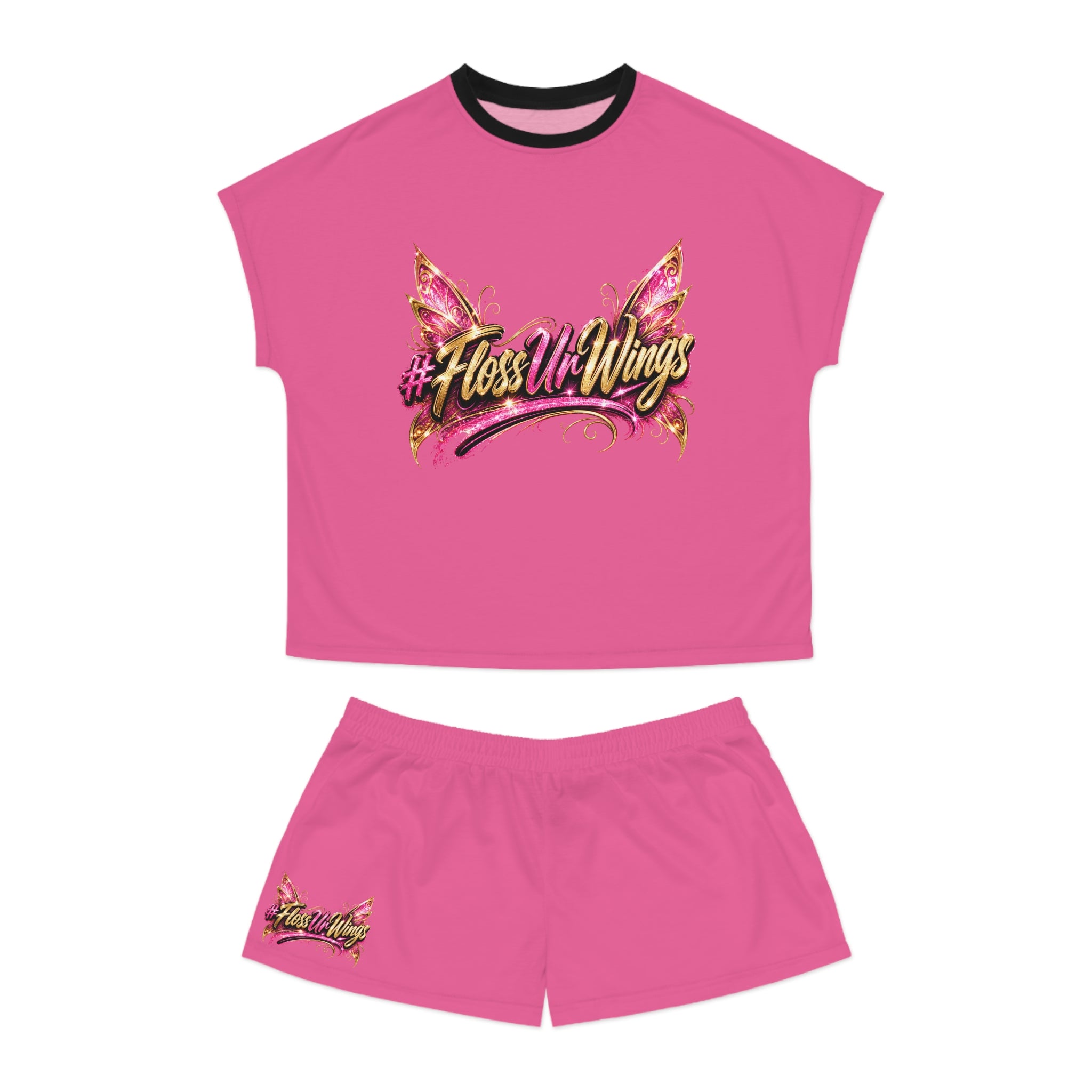 #FlossUrWings - Pink Women's Pajama Set