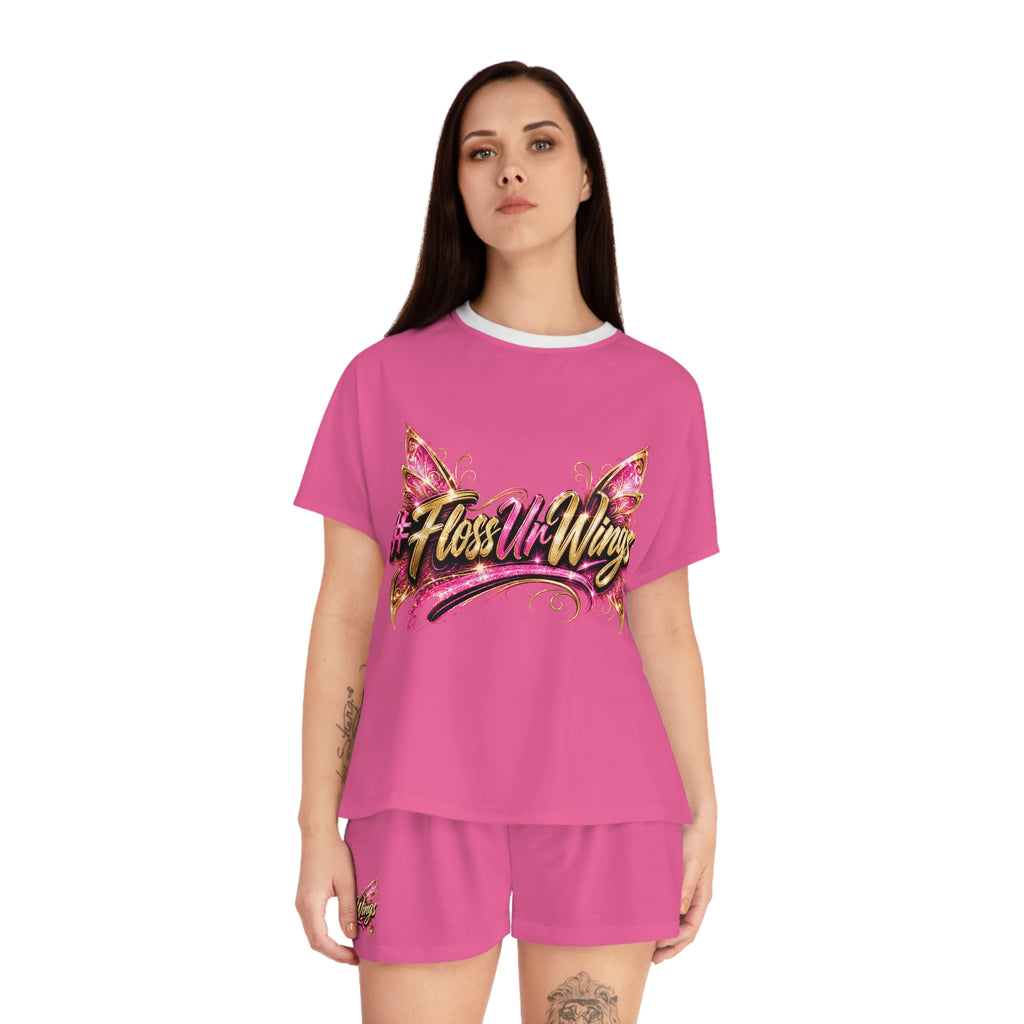 #FlossUrWings - Pink Women's Pajama Set