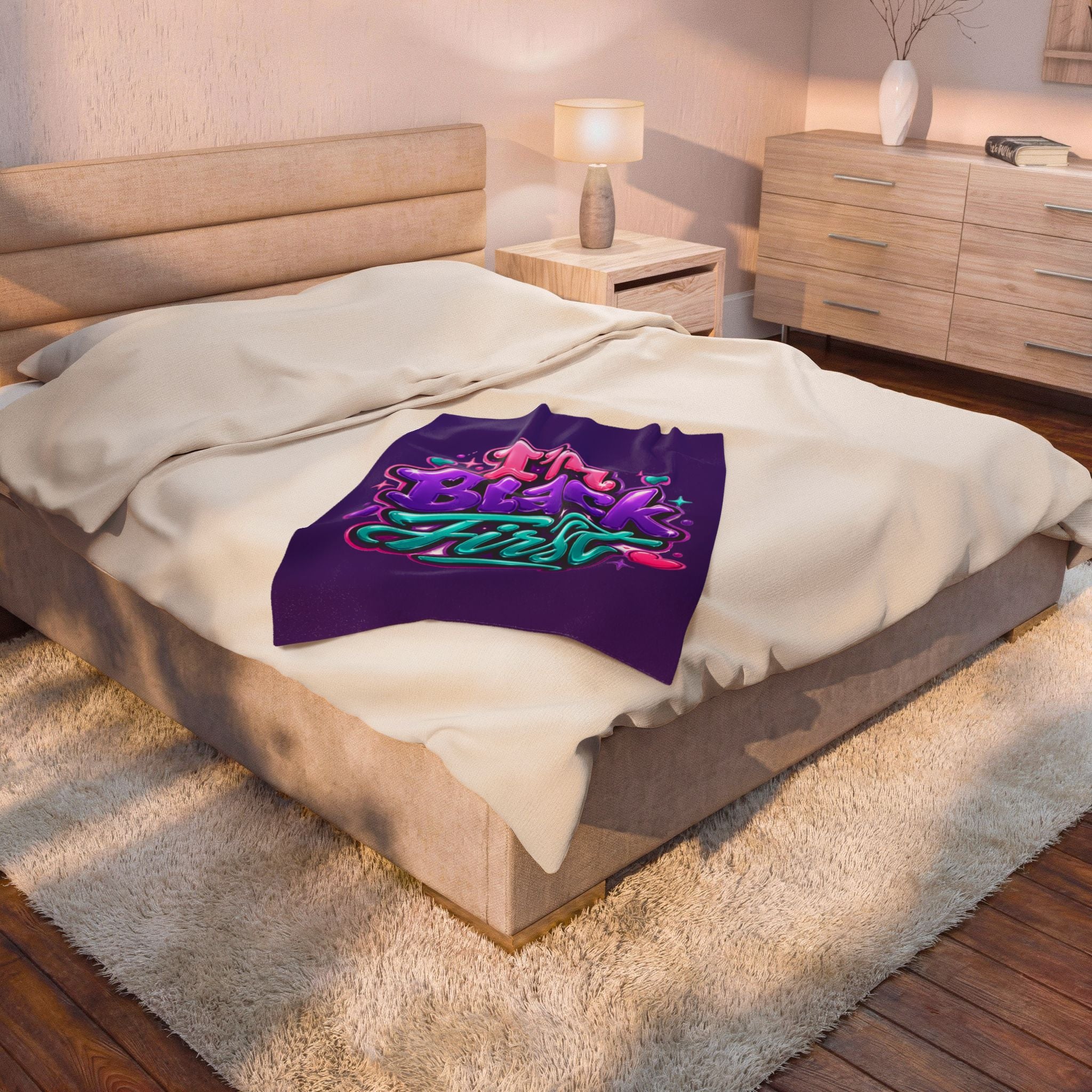 I'm Black First ~ Plush Blanket