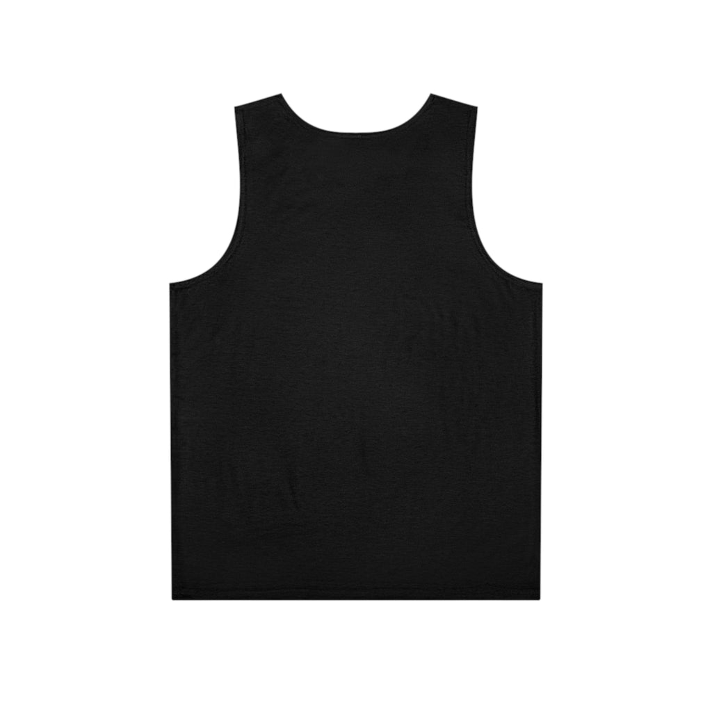Celestial Crown Men's Graphic Tank Top — Galaxy Gold Ornate Design