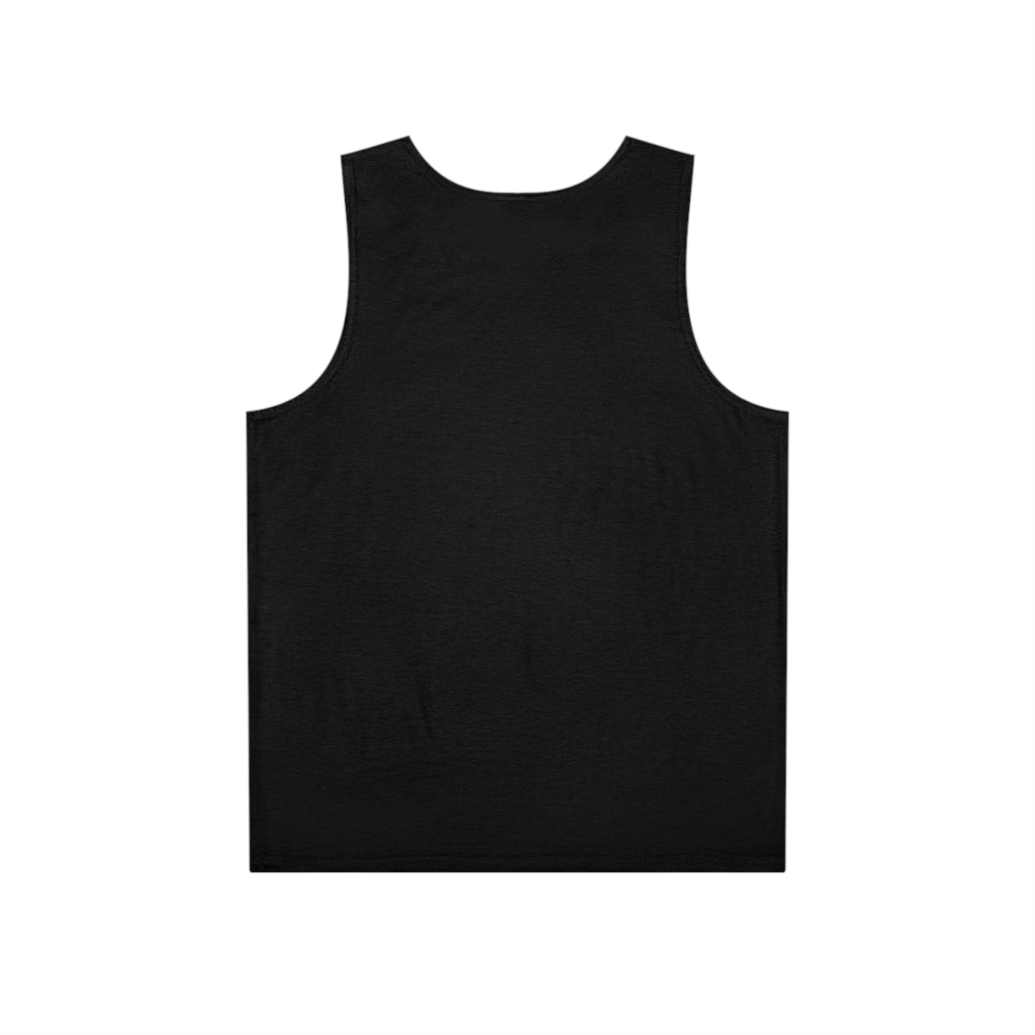 Celestial Crown Men's Graphic Tank Top — Galaxy Gold Ornate Design