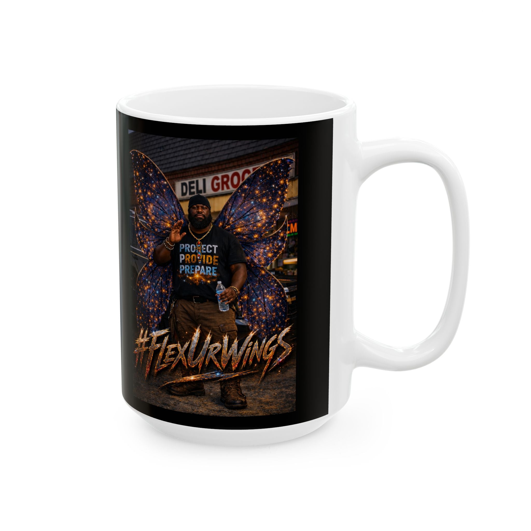 Blaq da Fairy - Ceramic Mug, (11oz, 15oz)