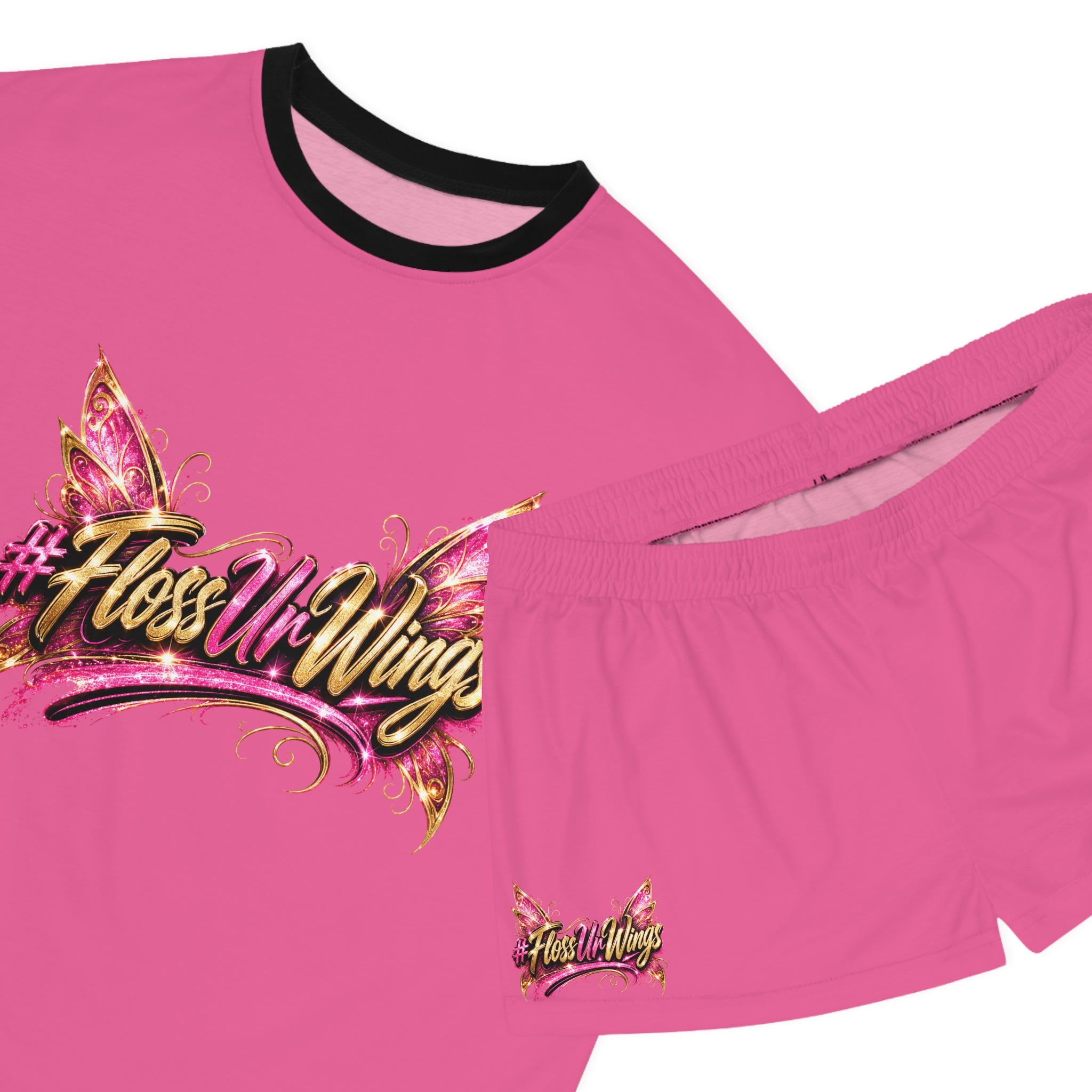 #FlossUrWings - Pink Women's Pajama Set