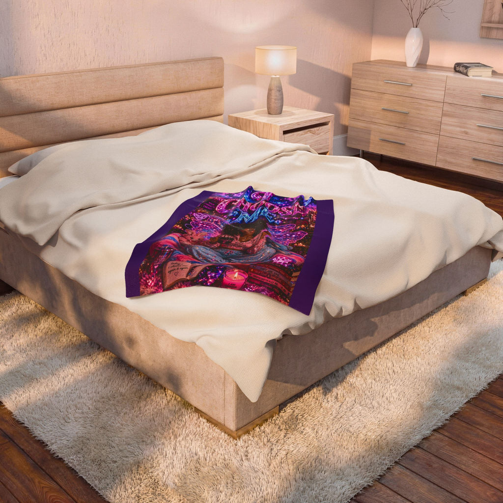 I Choose Me Fairy - Velveteen Plush Blanket