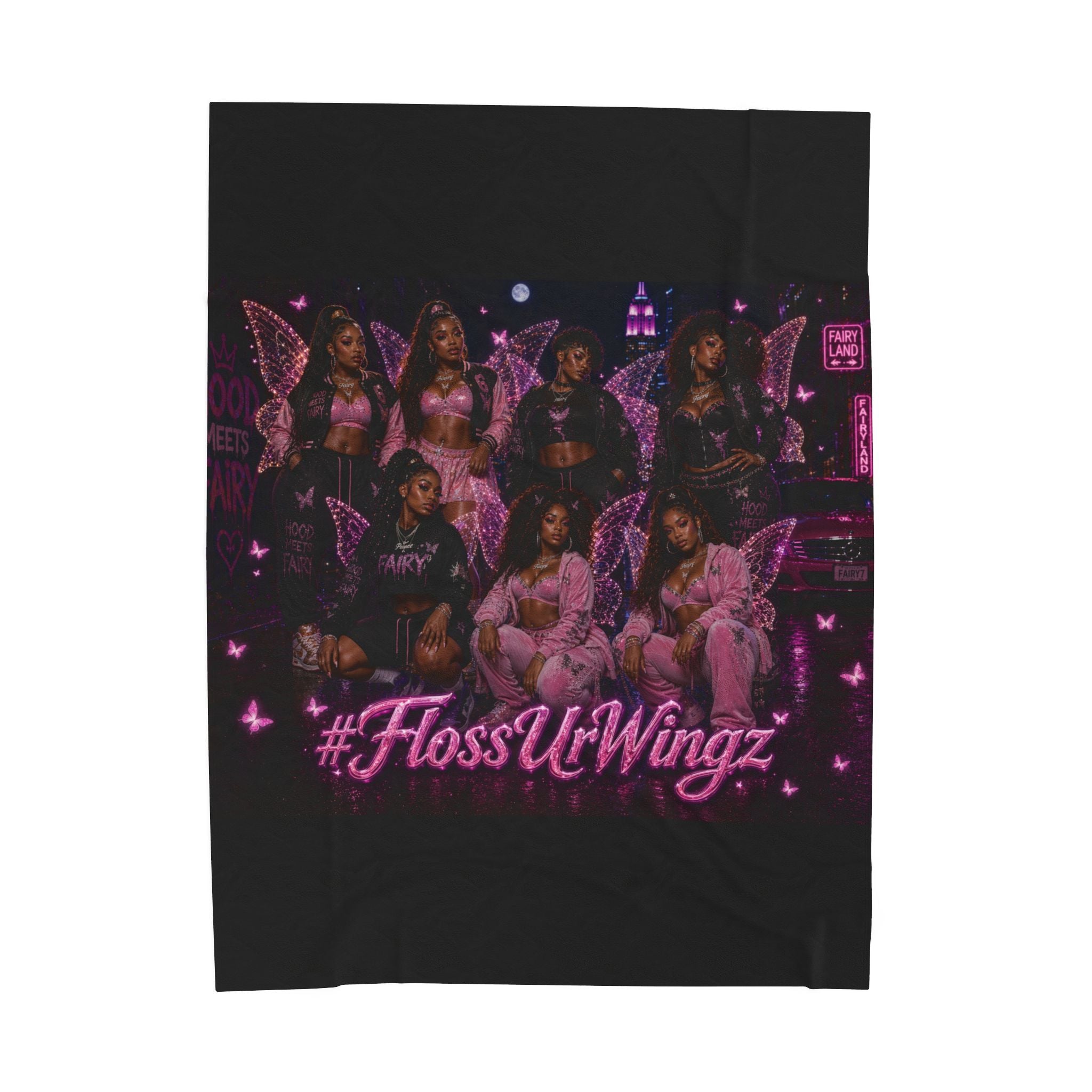 Da Fairy Girlz - Velveteen Plush Blanket