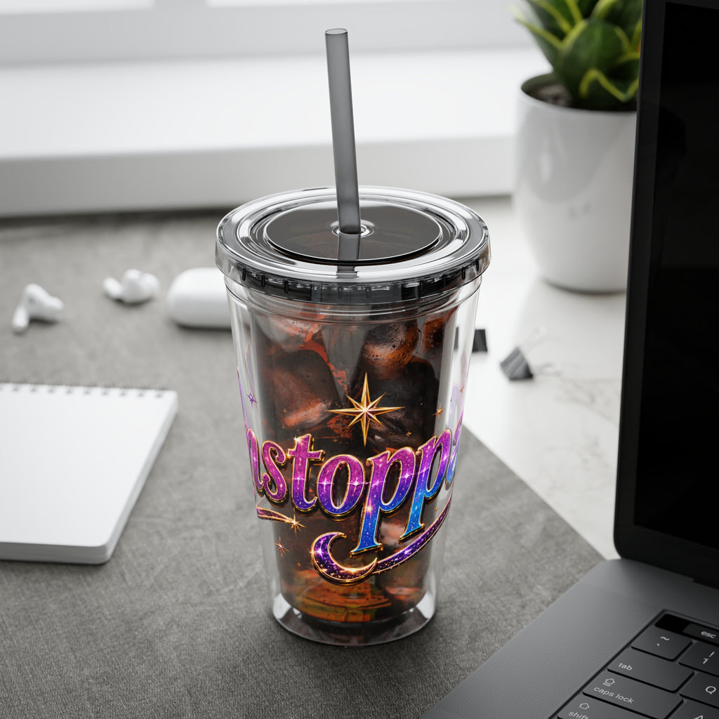 Unstoppable Sunsplash 16oz Tumbler with Straw