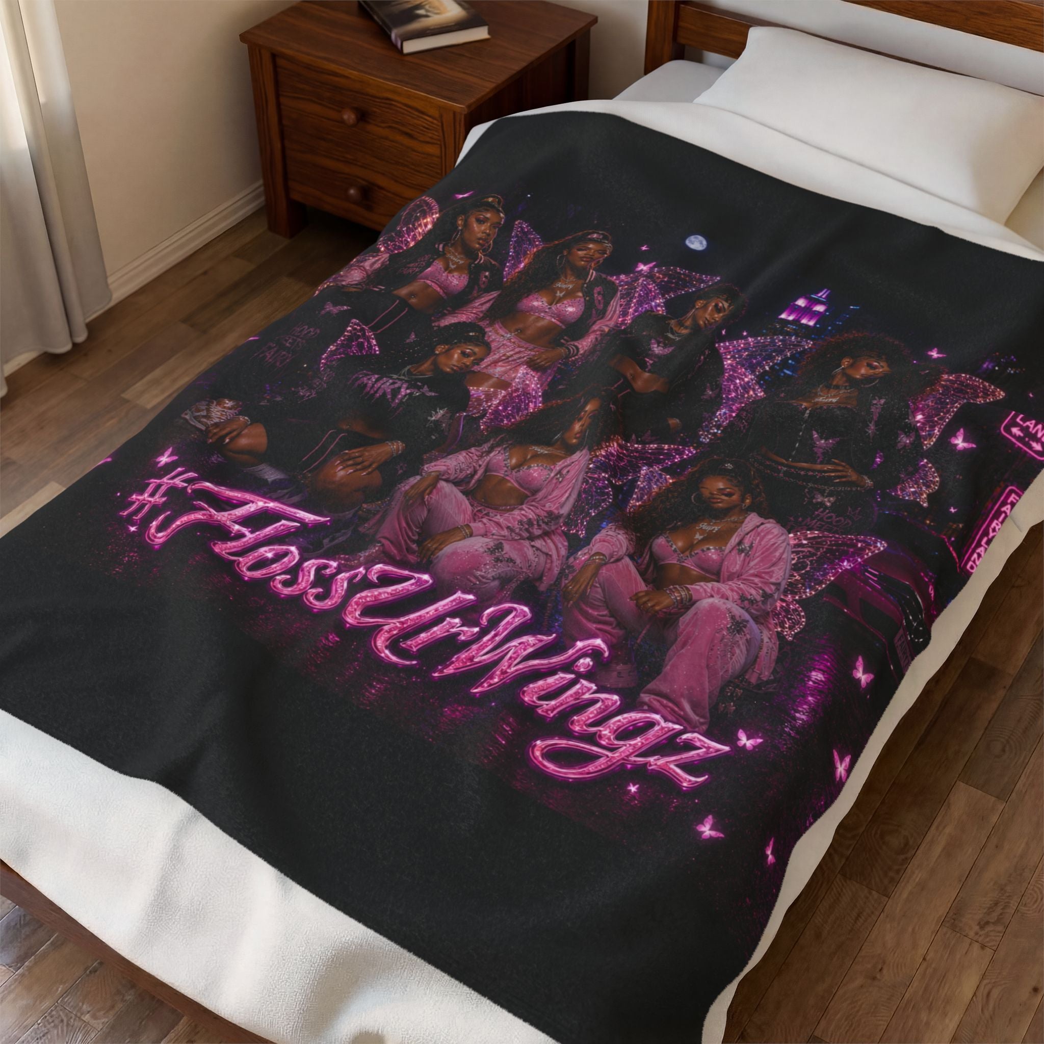 Da Fairy Girlz - Velveteen Plush Blanket