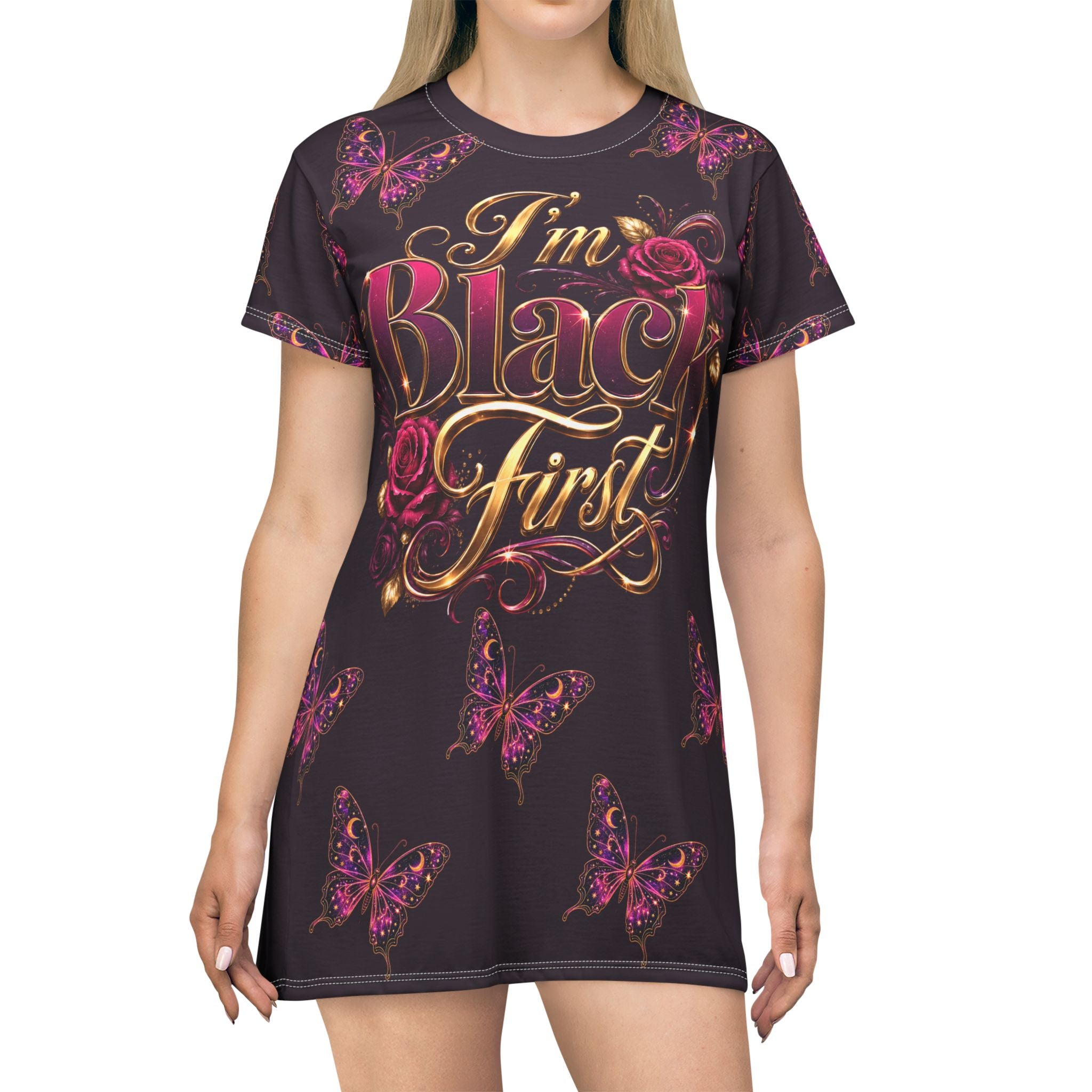 I'm Black First ~ T-Shirt Dress