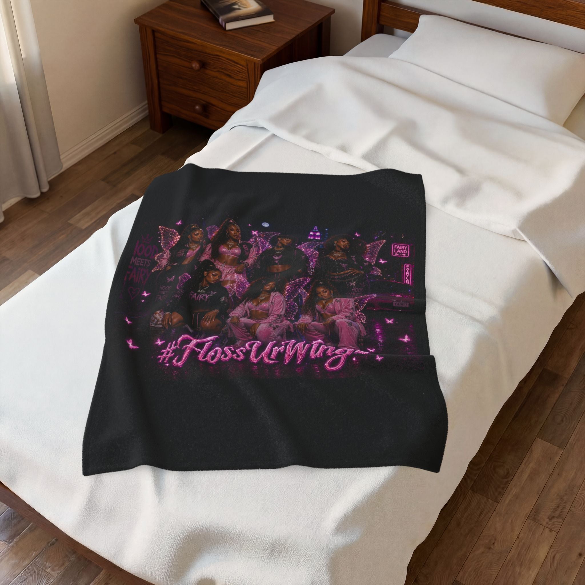 Da Fairy Girlz - Velveteen Plush Blanket