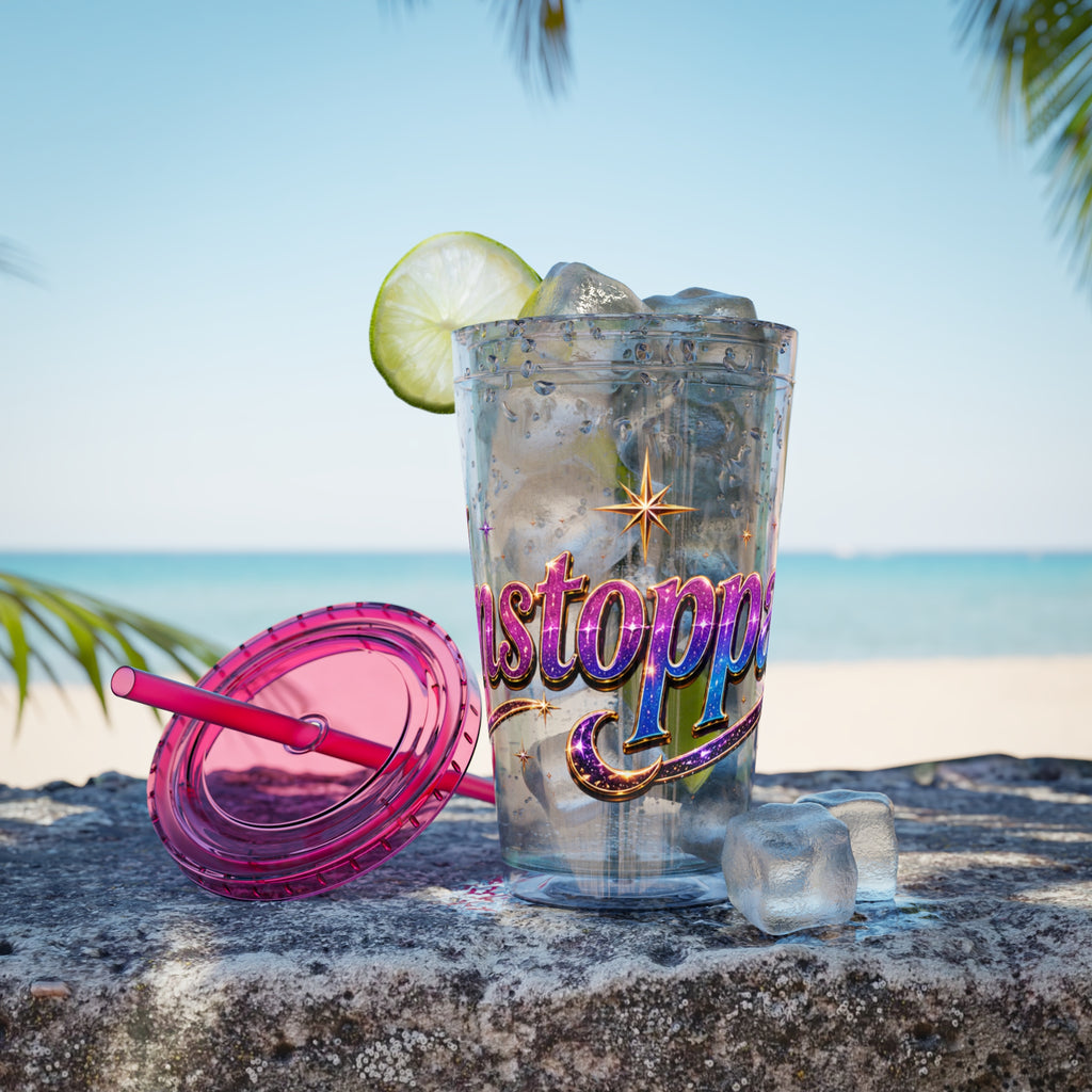 Unstoppable Sunsplash 16oz Tumbler with Straw