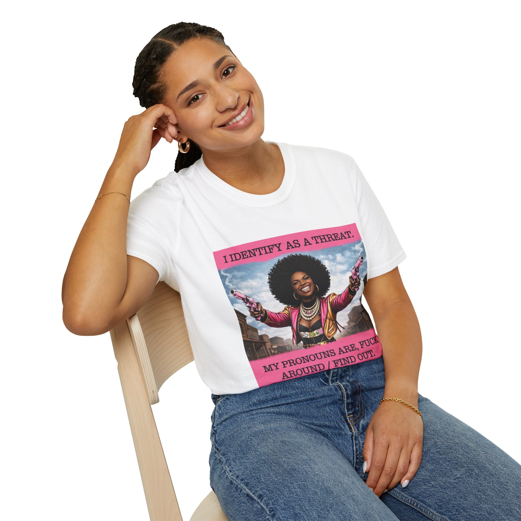 I Identify As A Threat - Tee