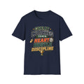 Coach T-Shirt - "Great Coaches Teach Heart Hustle Discipline" Inspirational Sports Tee