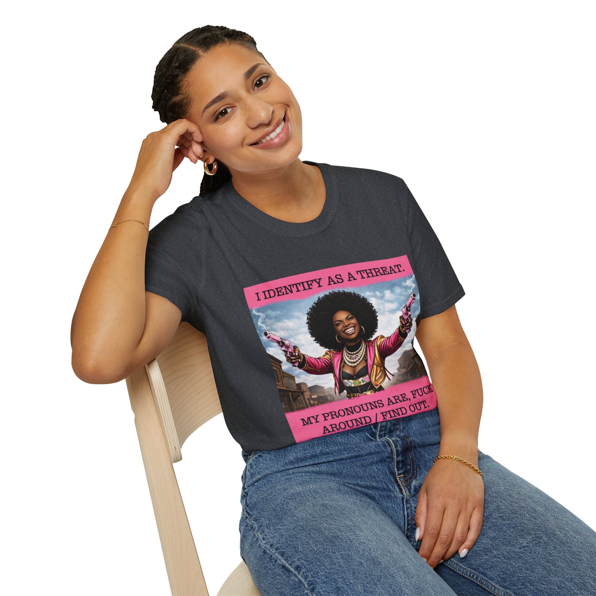 I Identify As A Threat - Tee