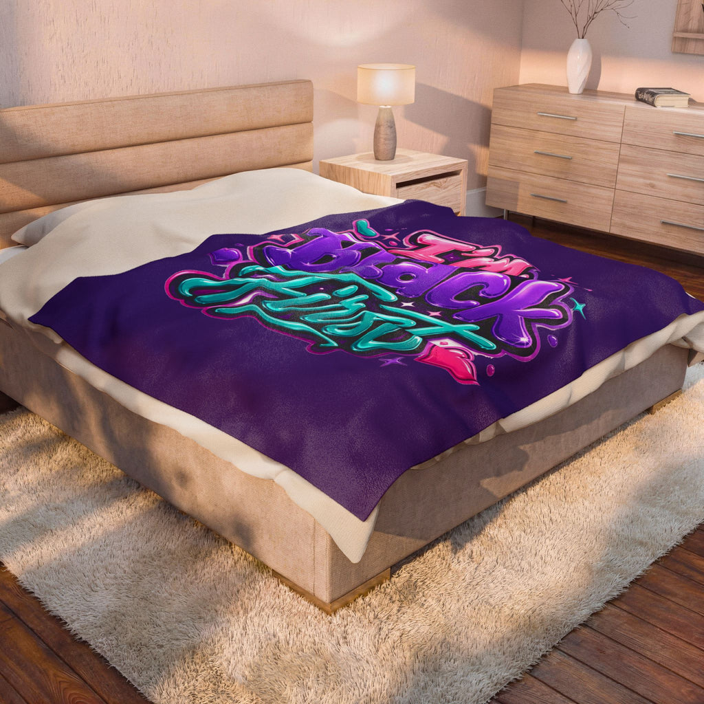 I'm Black First ~ Plush Blanket