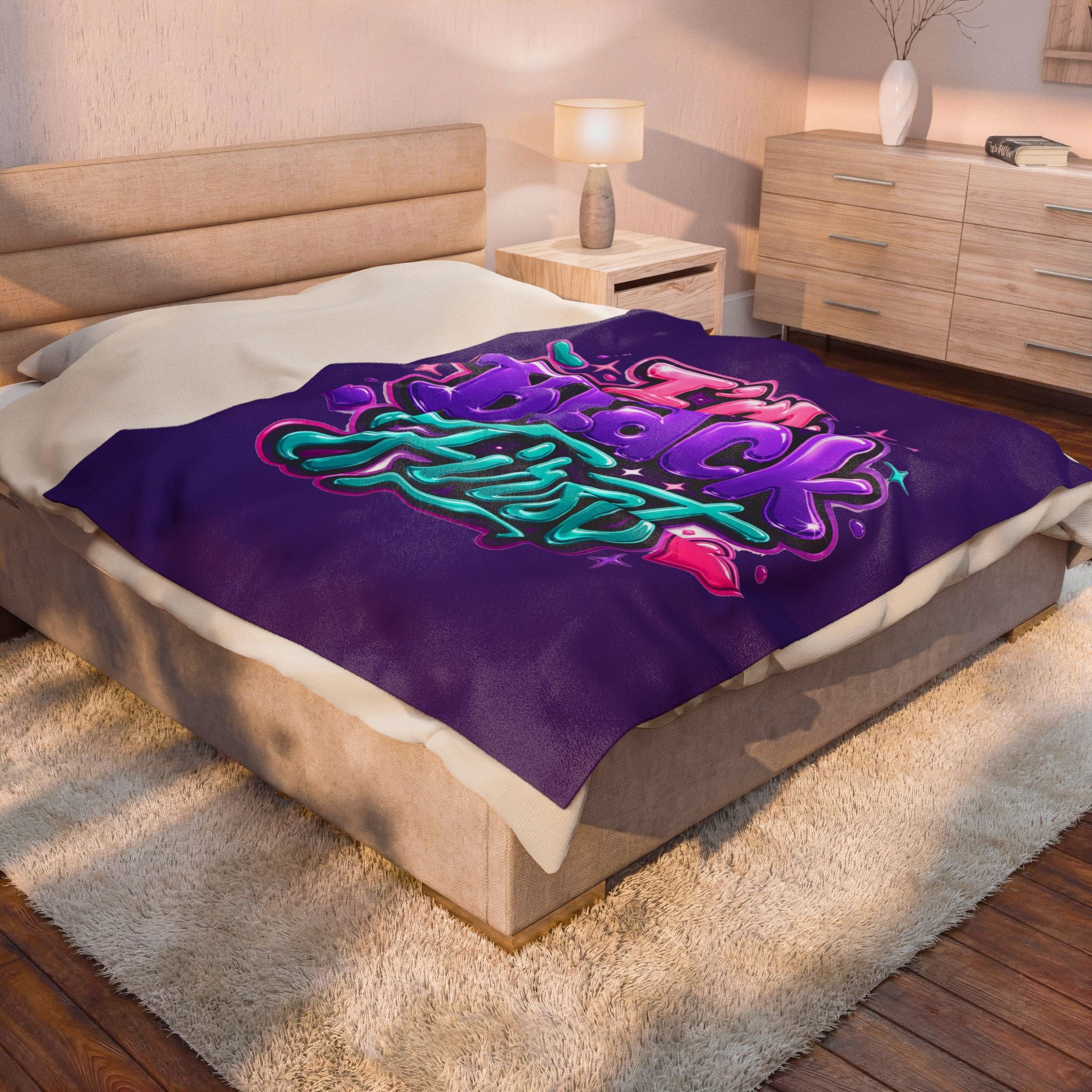 I'm Black First ~ Plush Blanket